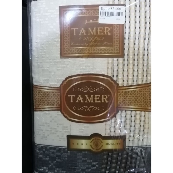 Sarung Songket Gunungan Merk Tamer Putih