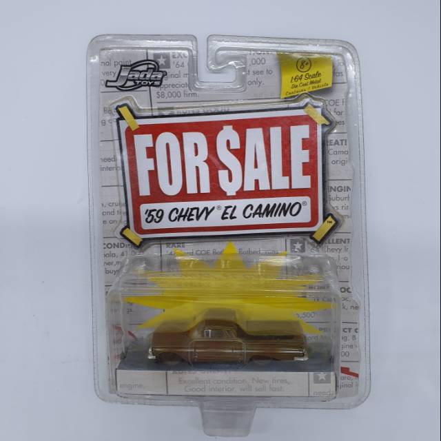 Diecast Mobil Jada For Sale 59 Chevy El Camino Skala 1:64 Miniatur Mobil Pajangan