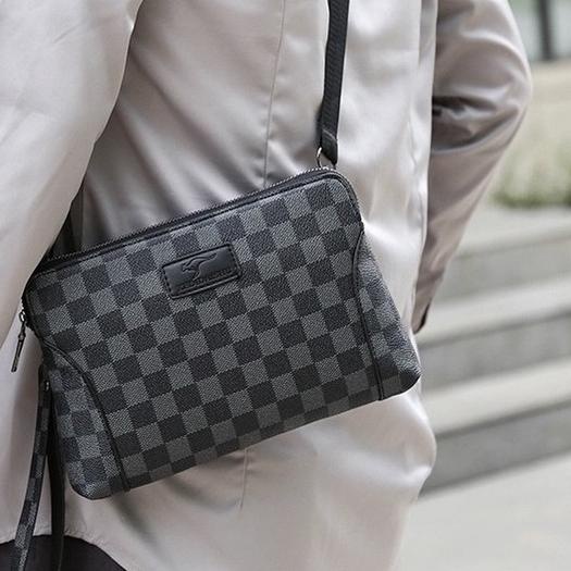 ✷ tas tangan pria Dompet Kantoran Hand Bag Pria Tas Tangan Original Branded E0F3 Cewek Wanita Import