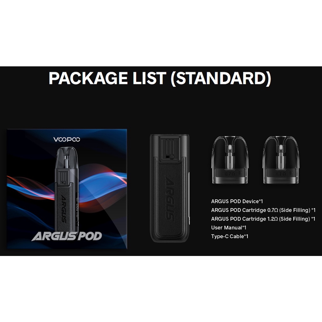 ARGUS POD KIT VARIAN TERBARU ASLI100%