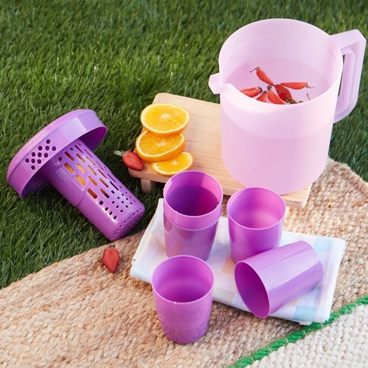 CPM Annabelle Eskan Teko Air Minum Set Dengan 5 Pcs Gelas Cangkir Water Jug Pitcher Infused Kettle P