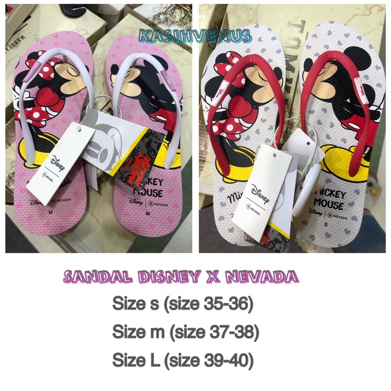 READY COD|sandal disney x nevada/sandal mickeymouse/sandal minnie