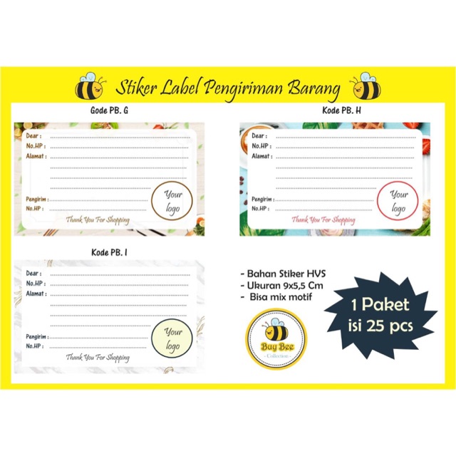 

Stiker Lebel Pengiriman Barang / Sticker Pengiriman Olshop/ Sticker Murah