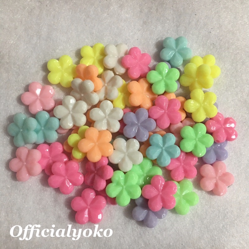 Manik Bunga Warna Pastel #2 (15gram) / Monte Flower