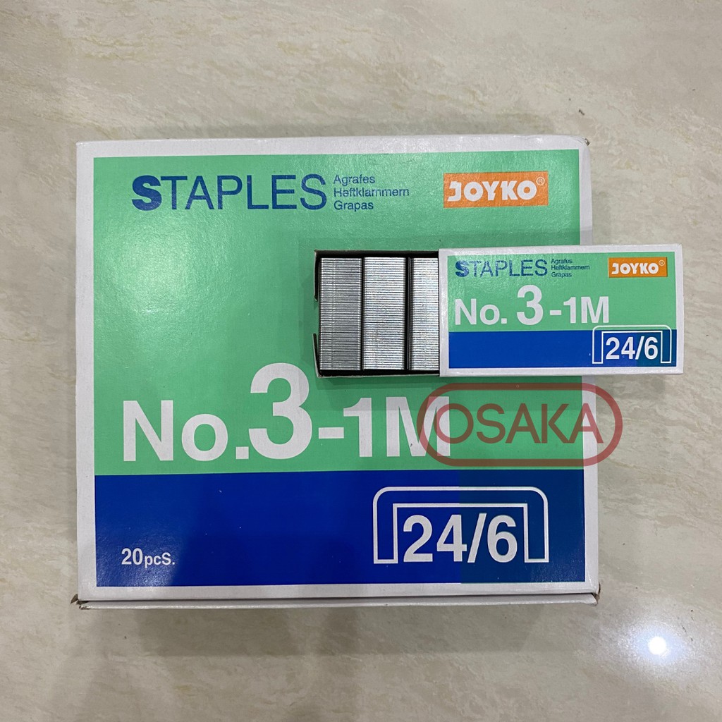 

Isi Stapler / Staples Joyko No. 24/6 / No. 3-1M