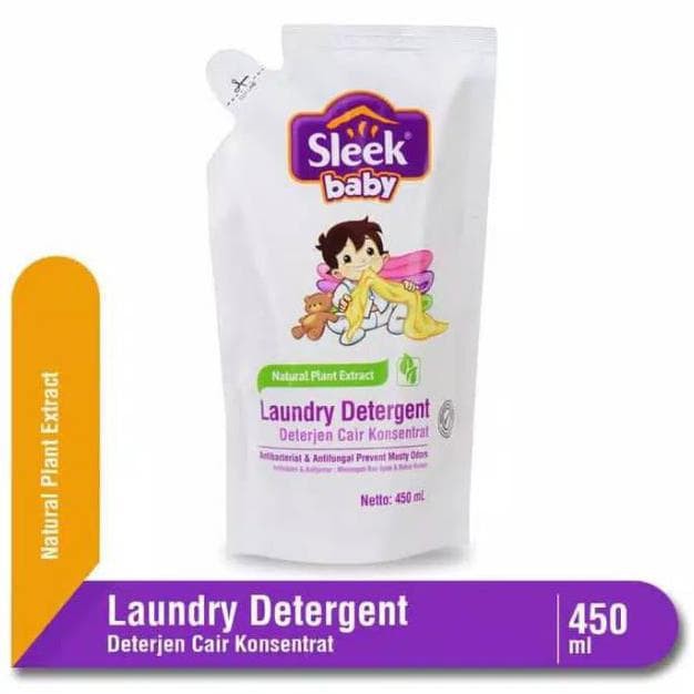 [DTG] Sleek Baby Laundry Detergent 450ml - Deterjen Sabun Cuci Baju Bayi