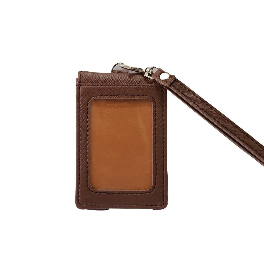 

[KODE PRODUK BHC7C6061] ID Card Holder Magnet Lanyard Magnet Name Tag Kulit Berkualitas PU Leather ID Card