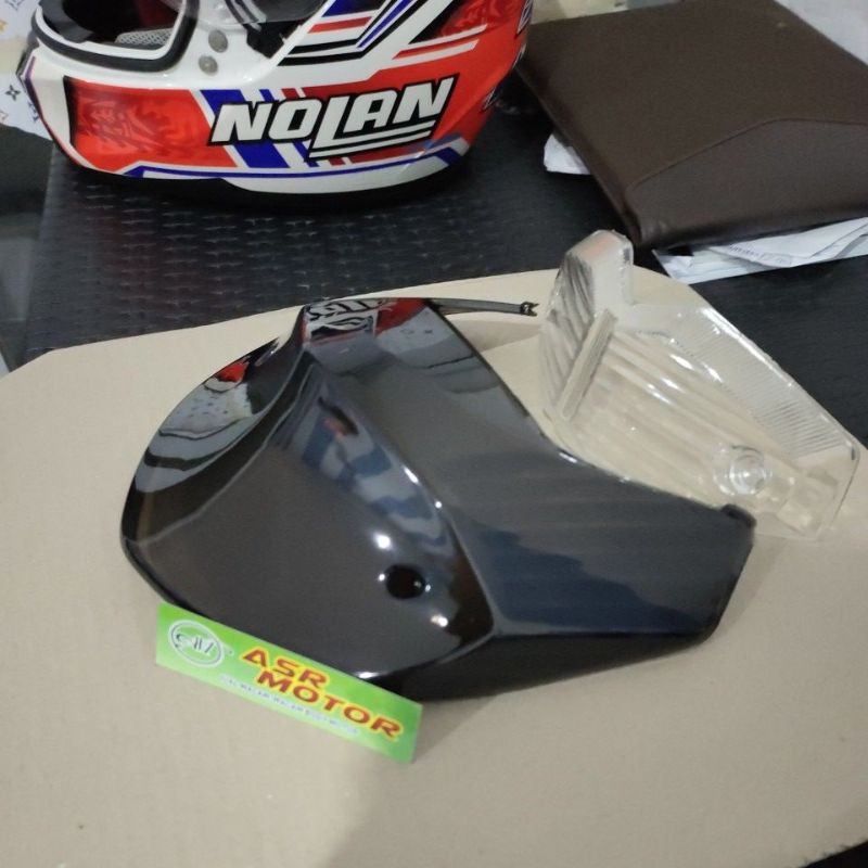 MIKA KACA LAMPU STOPLAMP BELAKANG YAHAMA VIXION LAMA OLD HITAM SMOKE RYBEND RIBEN