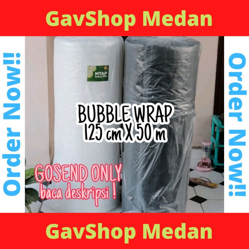 

BUBBLE WRAP MTAP 125CM x 50M - HITAM & BENING JAMIN TEBAL