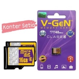 MEMORY CARD MICRO SD VGen 4GB, 8GB, 16GB