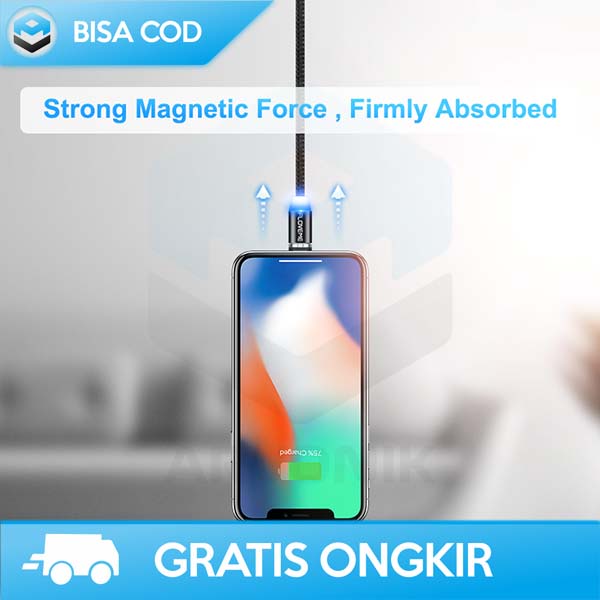 MAGNETIC KABEL DATA CHARGER MICRO USB TYPE C FLOVEME SMARTPHONE ORI