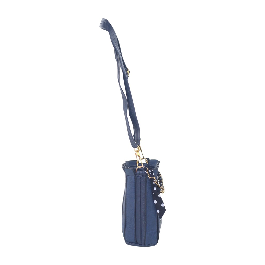 Tas Selempang Murah Tas Slingbag Premium Justina Navy OOTD Cantik Cocok Untuk Hangout