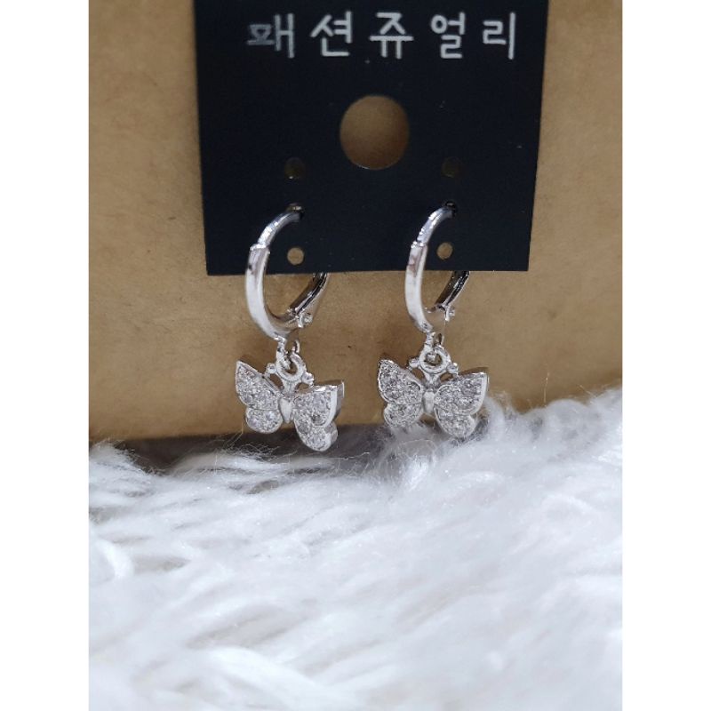 Anting Silver925 Perak Mata kilau anting silver Anti Karat anti alergi anting premium berlian kilap S-86