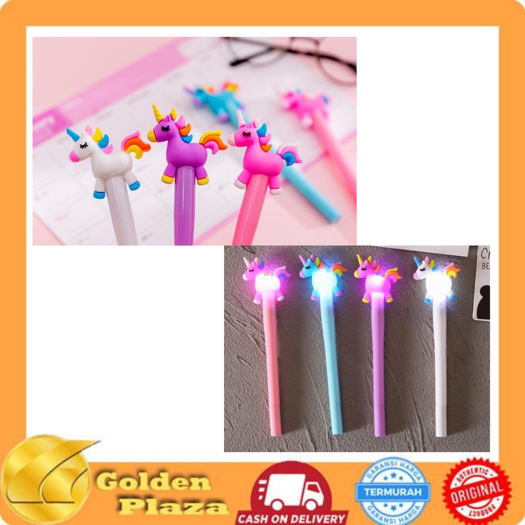 

Pena PONY LED Lucu LED Unicorn Pen Murah Produk Import GP 443 COD