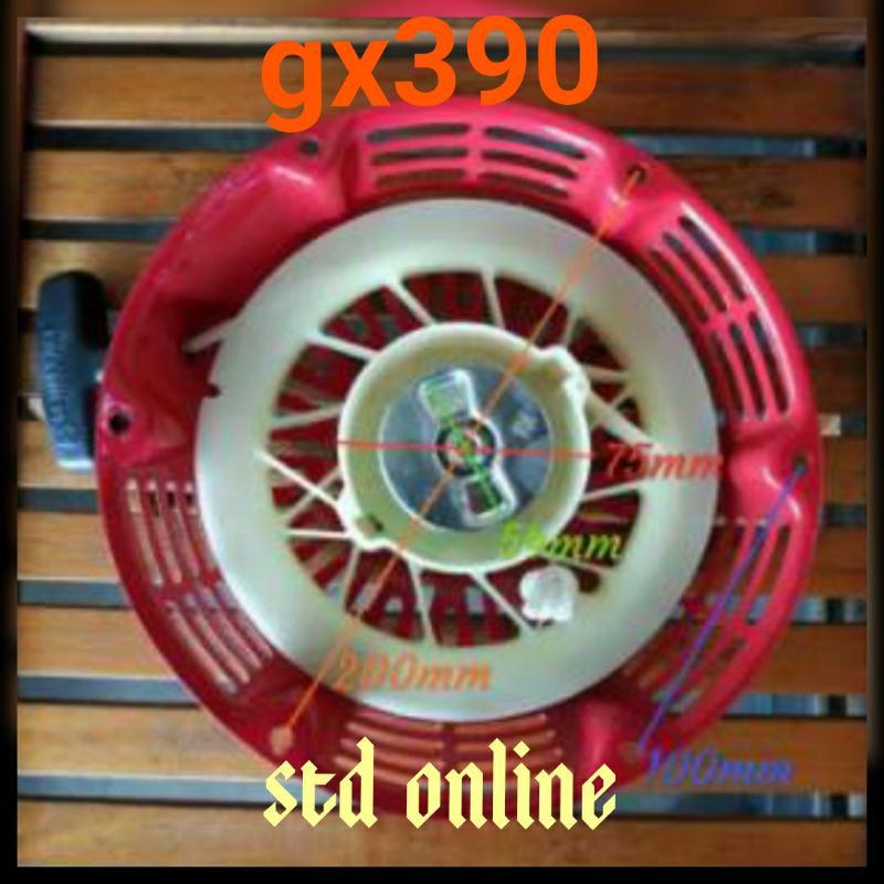 Recoil stater assy Gx390 tarikan mesin gx390 engkolan mesin