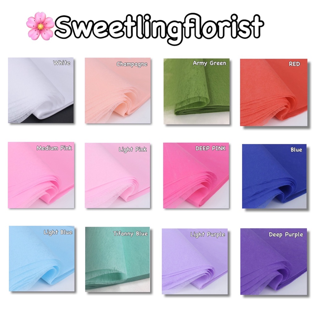 

Kertas Bunga Cotton Paper Tissue Tisu Flower Paper Wrapping Florist Buket Bunga