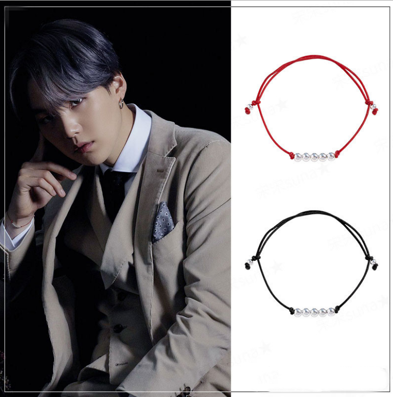 Gelang Tali Manik-Manik Keberuntungan Desain Kpop Bts Suga