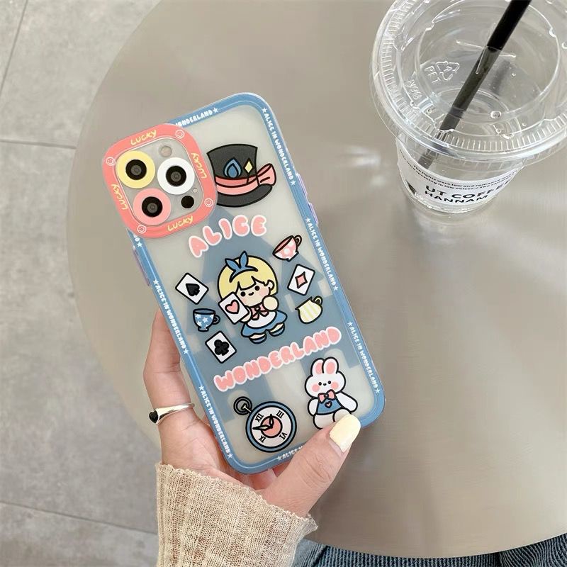 FH26 Softcase Protection case Alice Wonderland Xiaomi Redmi 9 Prime 9A 9i 9C 9T Note 8 Pro 9 Poco M3 X3 Pro, Samsung A02/M02 A02s/M02s A10 A10s A11/M11 A12 A20/A30/M10s A20s A21s A50 A50s A30s J2 Prime