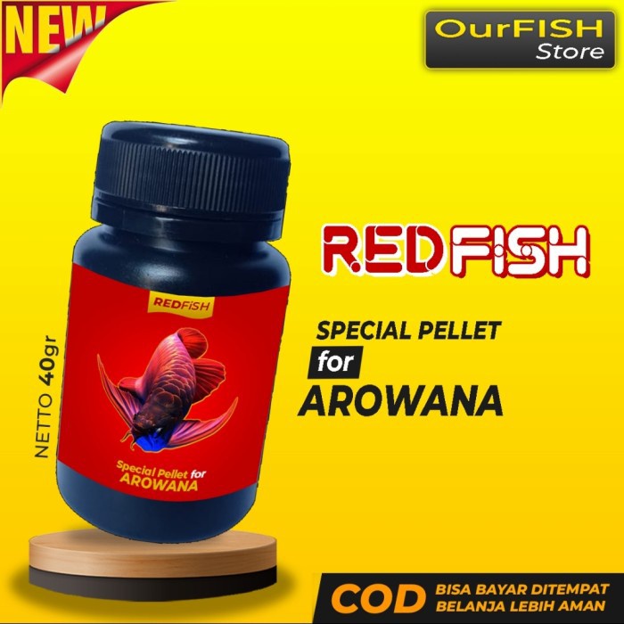 REDFISH - Pelet Ikan Arwana Super High Protein