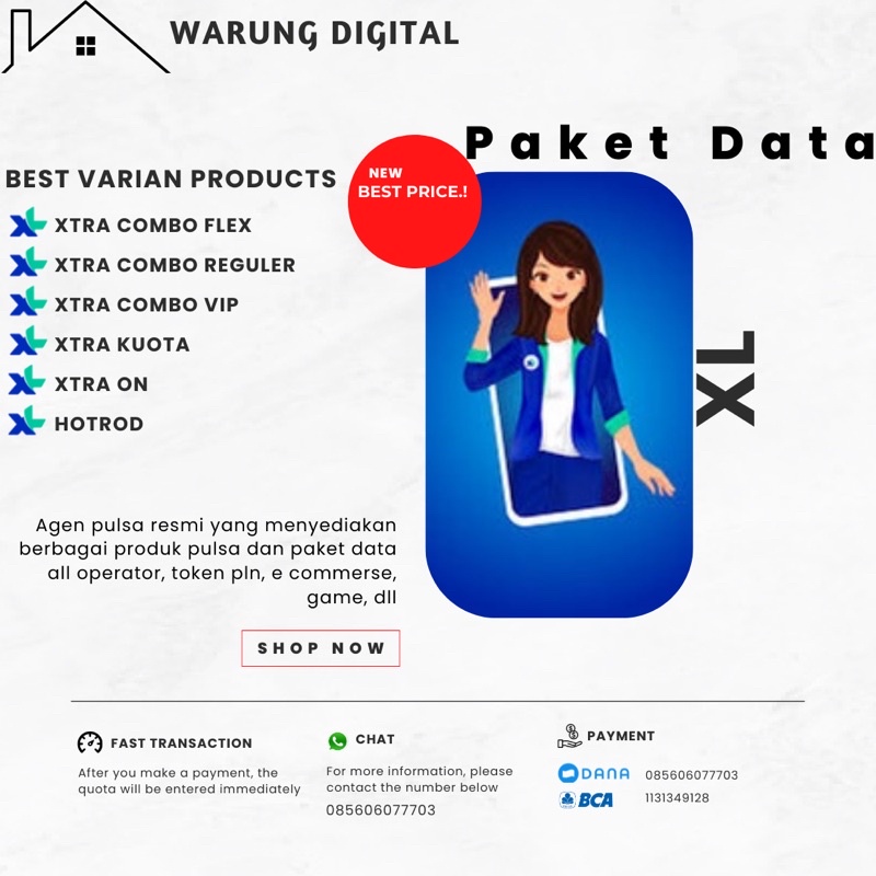 PAKET DATA XL XTRA COMBO FLEX