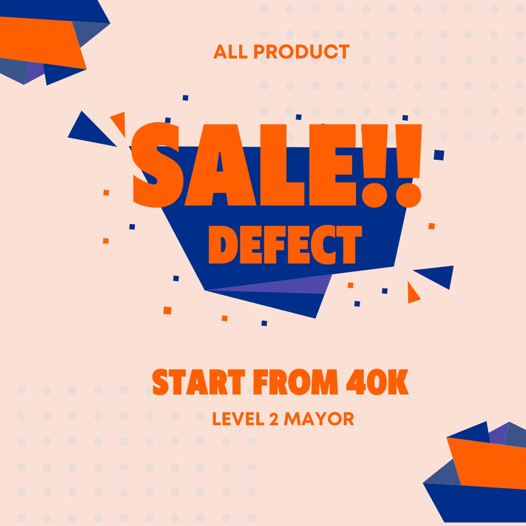 DEFECT SALE ALL PRODUK REJECT LEVEL 2 MAYOR RANDOM R2