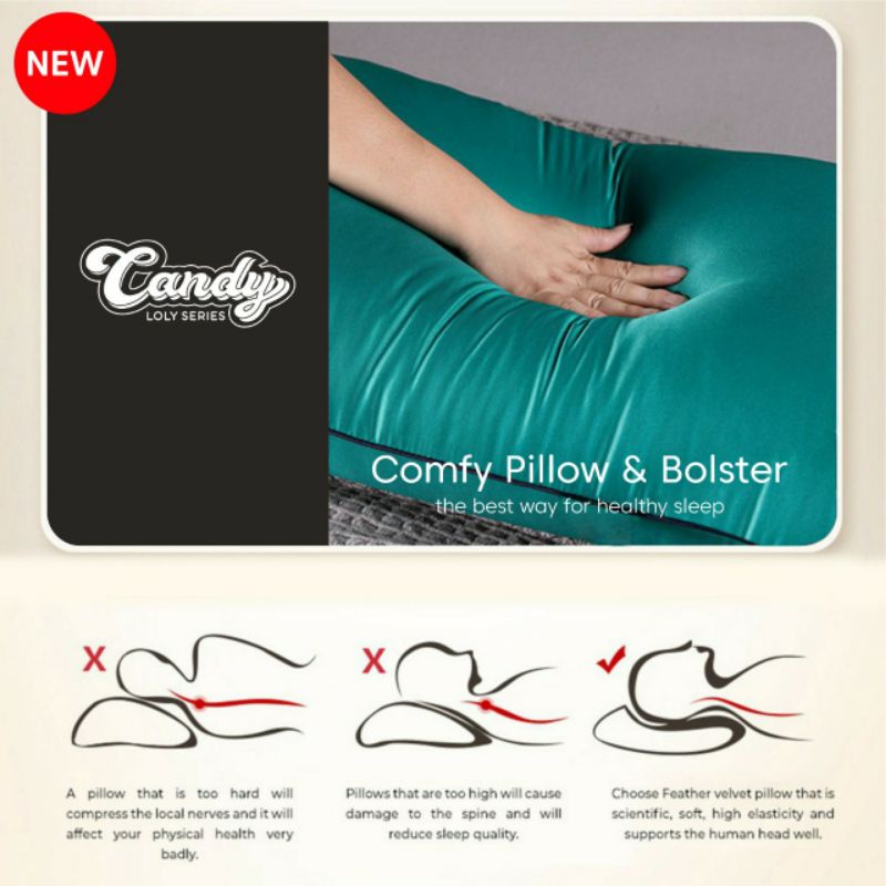 [2in1 JUMBO] BANTAL GULING HOTEL CANDY LUXURY ORIGINAL/ BANTAL GULING JUMBO 1.200 GRAM