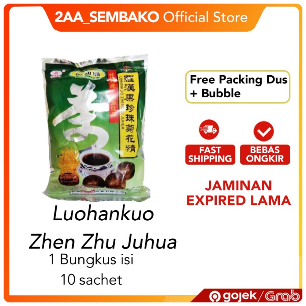 

Lo Han Kuo Zhenzhu Juhua 10 Sachet - Lohankuo - Luo Han Guo Luo Han Kuo Zhenzhu Juhua 10 Sachet Luo Han Guo