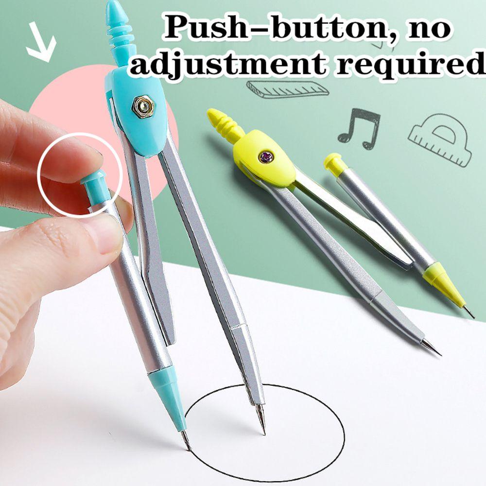 Top 7PCS/Set Penggaris Compasses Set Pengukur Penggaris Set Math Belajar Perlengkapan Sekolah Alat Tulis Eraser