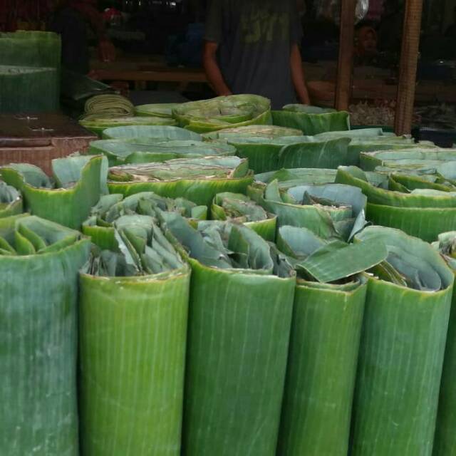 

Daun pisang segar per gepok 1kg