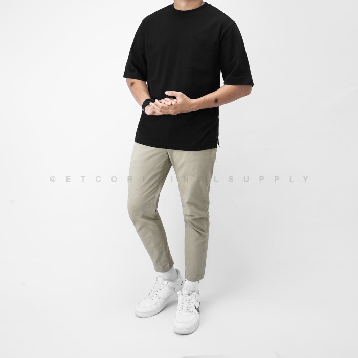 TP10 Refined Heavyweight Oversized Drop Shoulders Black