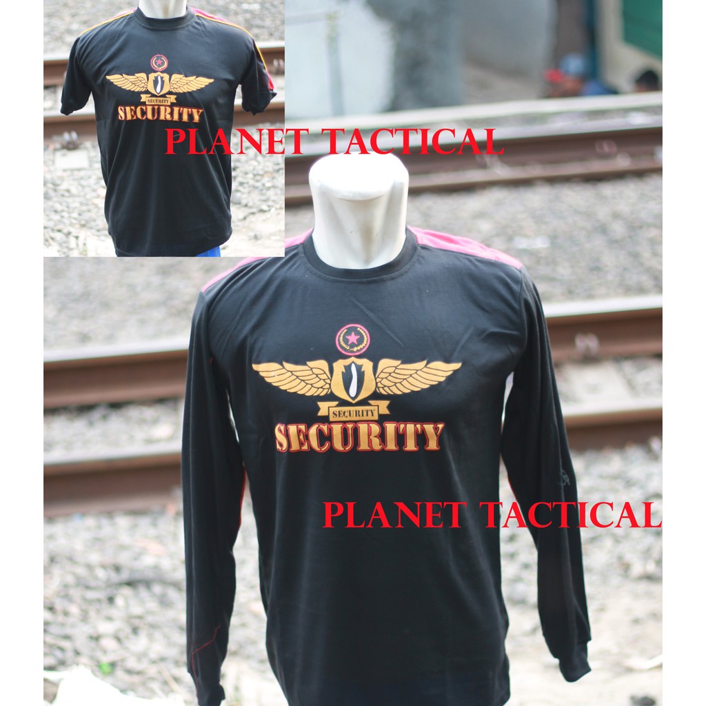 Kaos security coklat model baru kaos satpam grosir