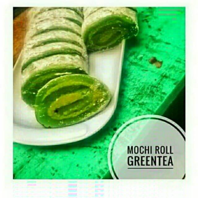 

Mochi gulung green tea/mochi roll/kue mochi/mochi enak/kue oleh-oleh