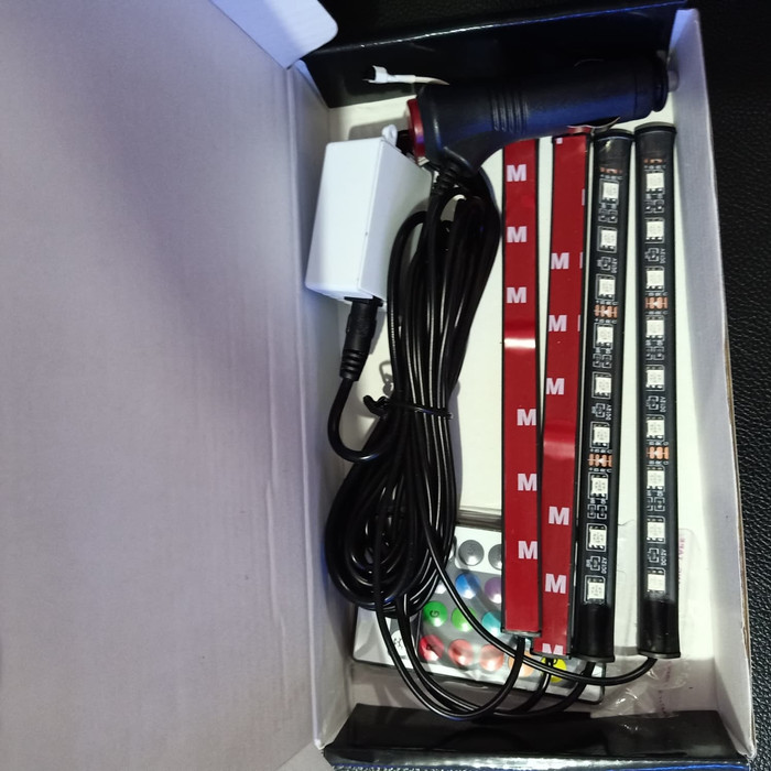 lampu kolong RGB LED remote