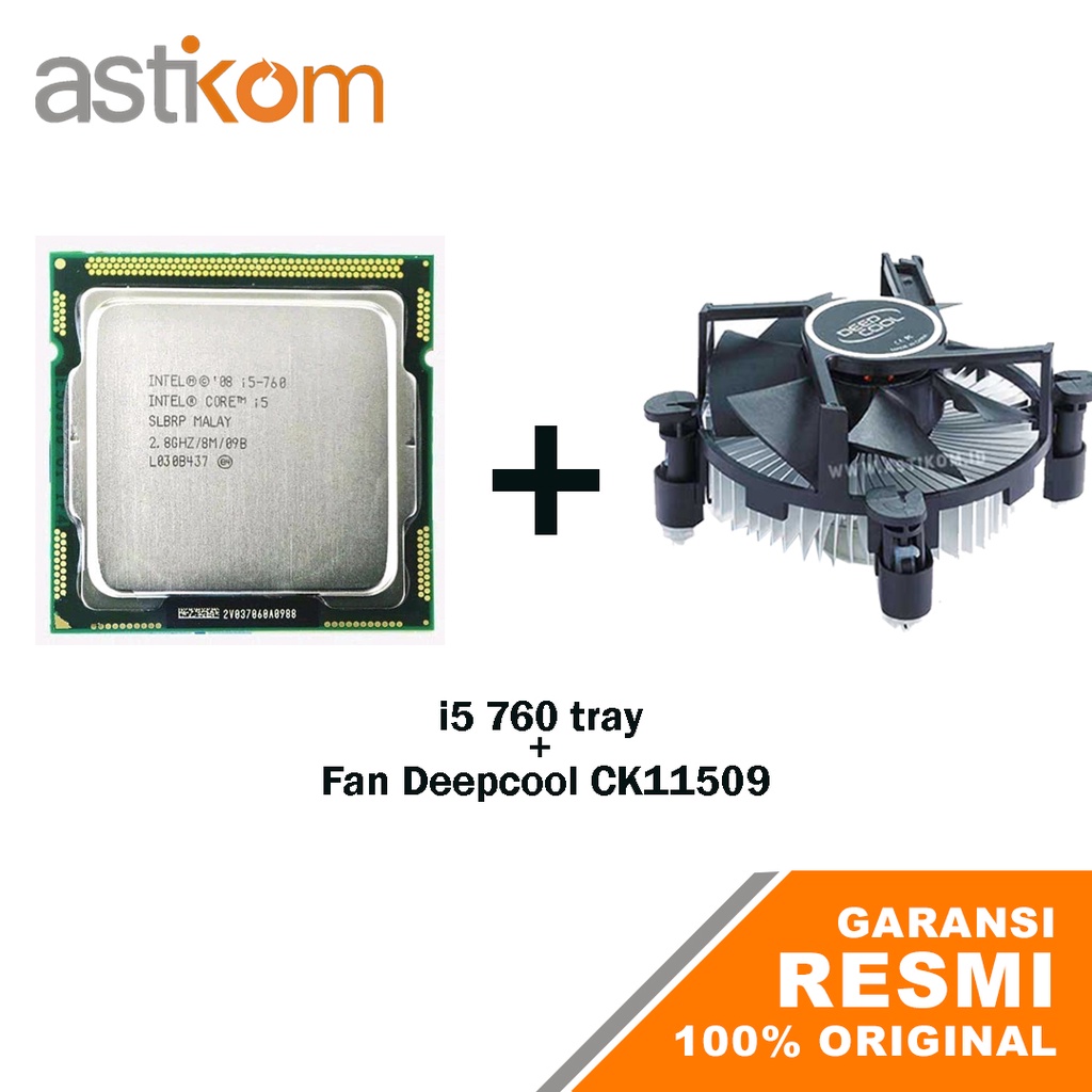 Processor Intel Core i5 760 Tray LGA 1156 + Fan Deepcool CK11509