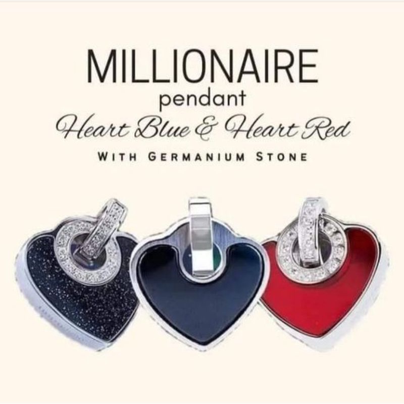 Kalung Pendant MCI | Kalung pendant heart red & heart blue | kalung kesehatan