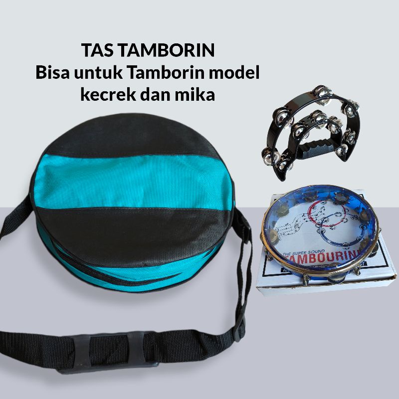 Tas Alat Musik Tamborin Kecrekan Tambourine Mika