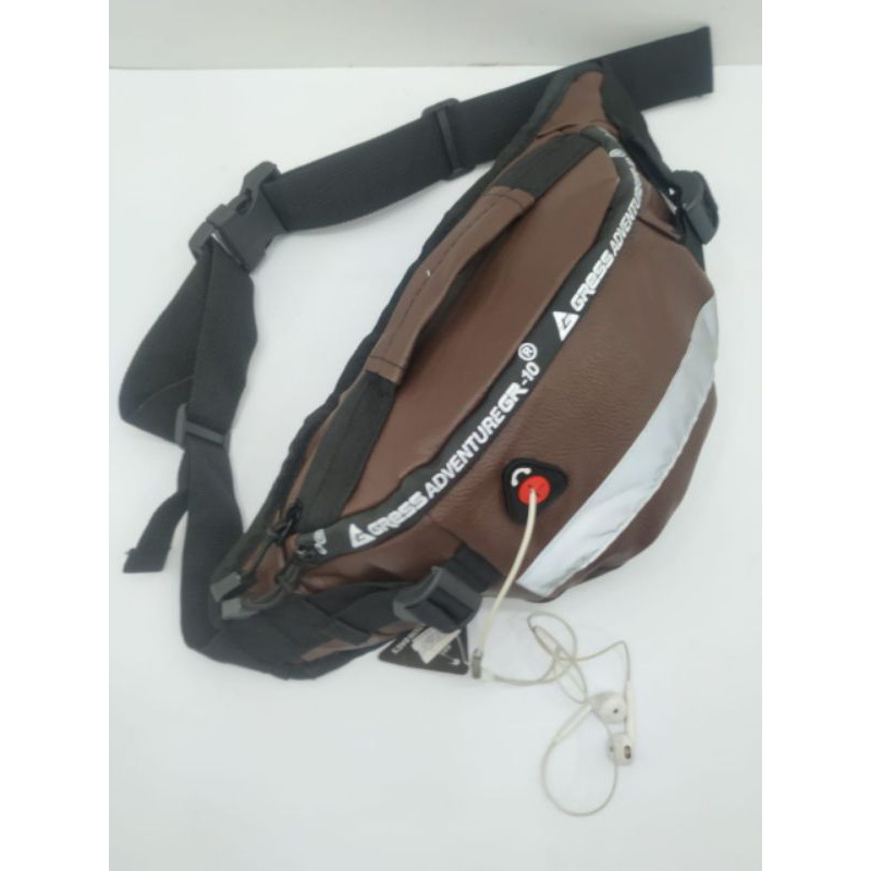 Tas Waist Bag Gress semi kulit sintetis