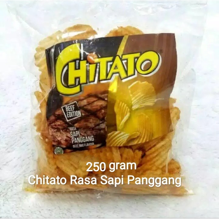 

Chiki Chitato Rasa Sapi Panggang 250 Gram/Snack/Camilan/Ciki/Kiloan