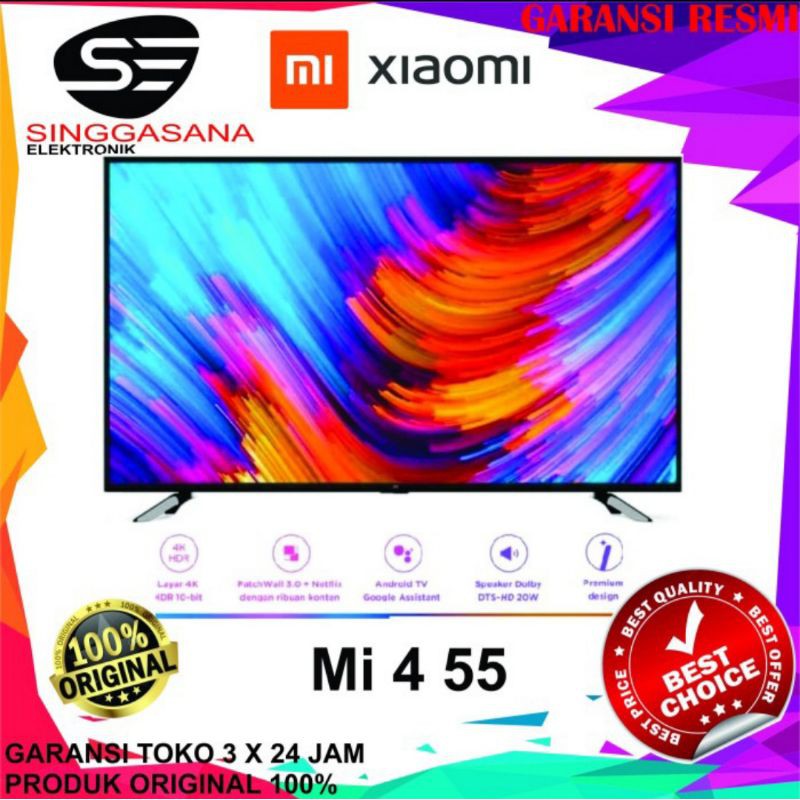 TV LED XIAOMI MI TV 4 55    / XIAOMI TV 55 SMART TV 4K ULTRA