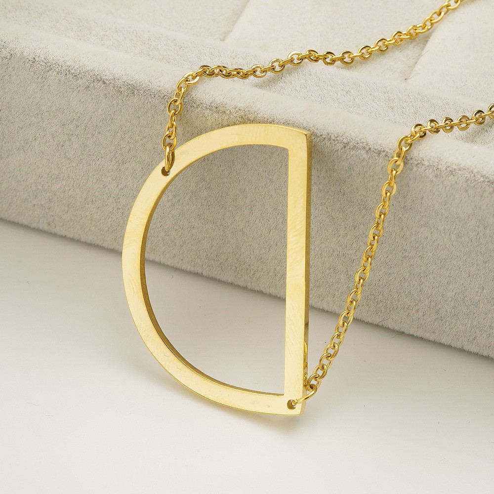 (RINN Jewelry) Kalung Titanium Inisial Nama Huruf N-Z - BN221