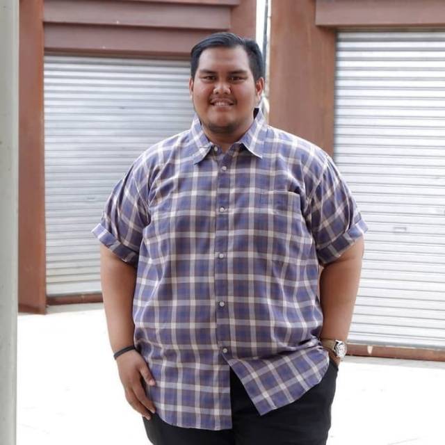 Kemeja flanel pendek / kemeja flanel big size / kemeja pria jumbo size / kemeja kotak-kotak