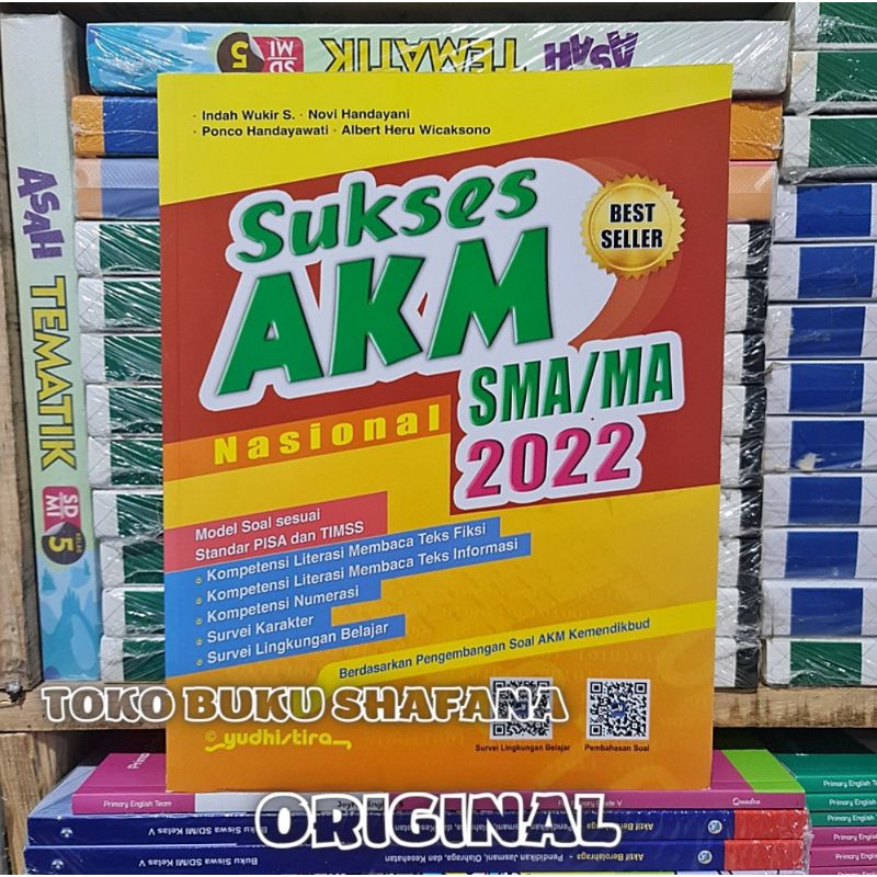 BUKU SUKSES AKM NASIONAL YUDHISTIRA SMA 2022 DILENGKAPI KUNCI JAWABAN