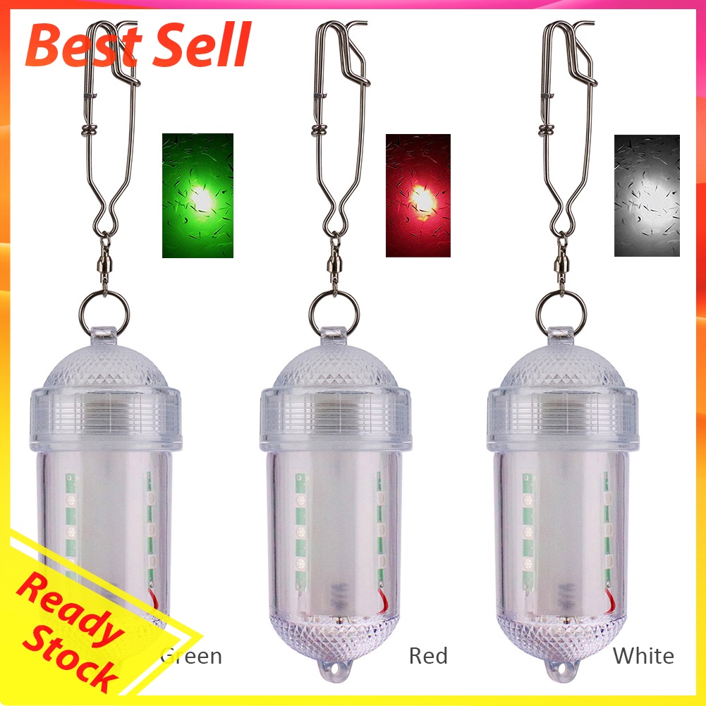 Underwater LED Fishing Trapping Lamp Attracting Luminous Lure Bait Light