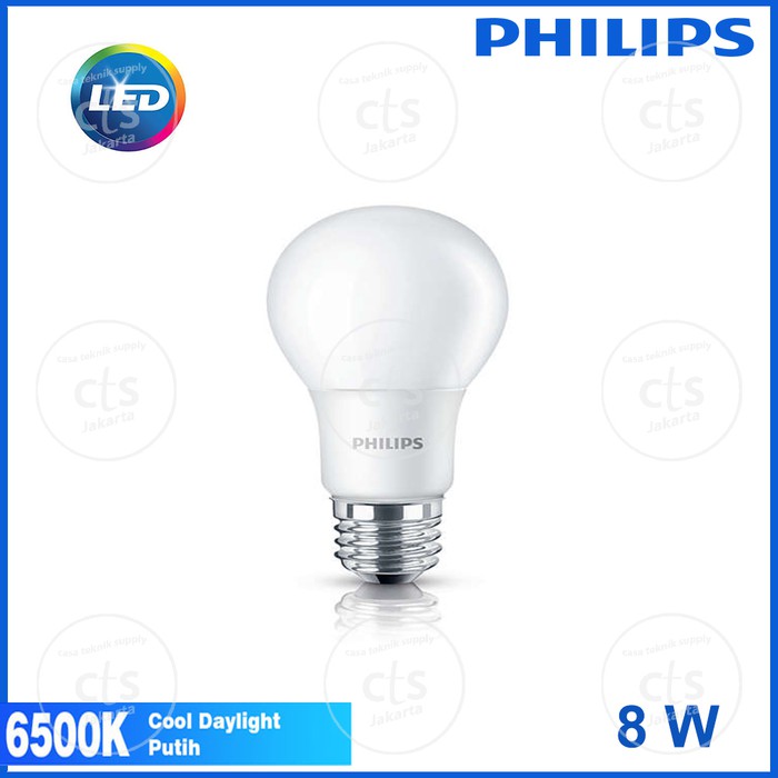 PHILIPS Lampu LED Philips 8W 8 W 8 Watt 8Watt Putih LED