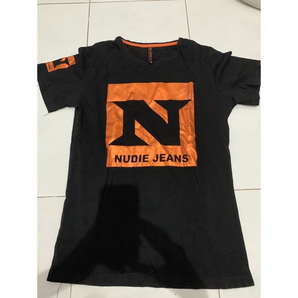 nudie jeans kaos oblong tee pria bekas preloved jeans