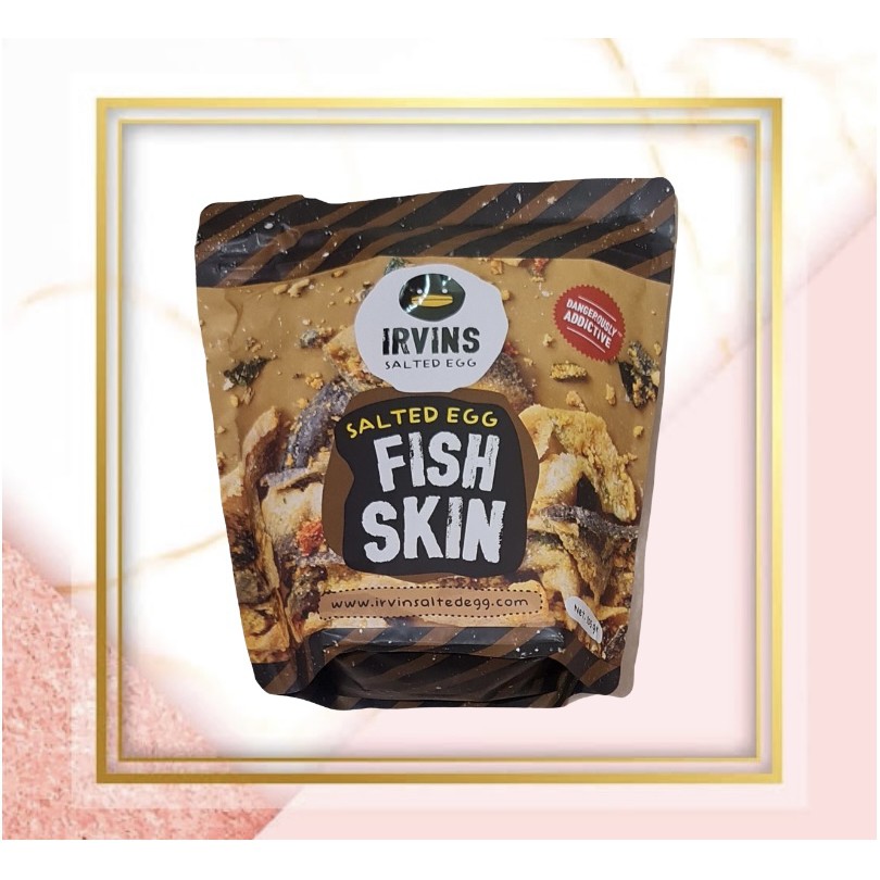 

Snack Irvins Fish Skin Salted Egg 105 Gram
