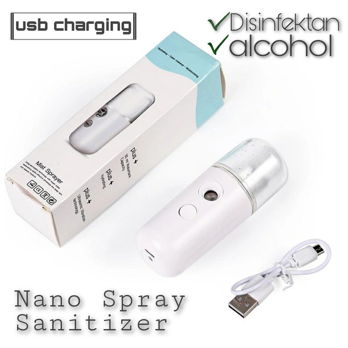 Gadget Spray Sanitizer USB Charging Alat Semprot Disinfektan Mini Humi DHW