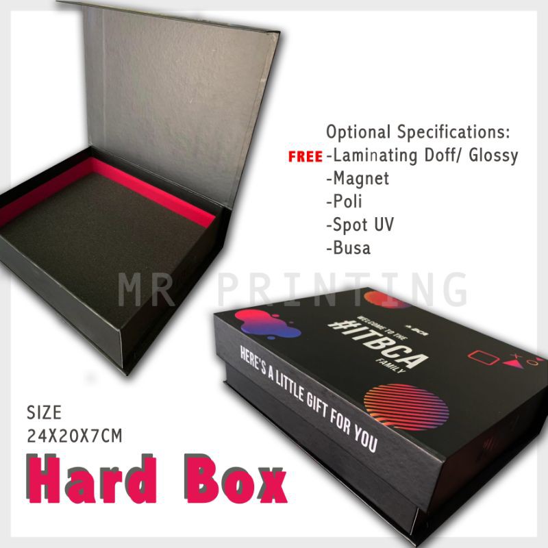 

Costumized Hard Box 24 x 20 7 cm gift box / hampers / kotak