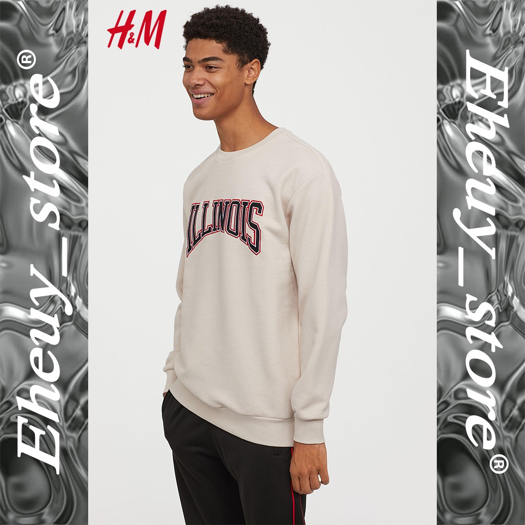 Crewneck H&amp;M ILLINOIS FANTASTIQUE TRUST HONESTY LIVE WITH PURPOSE CREWNECK H&amp;M CREAM SWEATER H&amp;M ORI