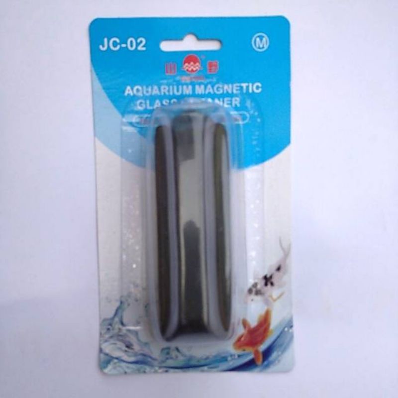 Yamano magnet Glass Cleaner JC-02 magnet pembersih kaca aquarium size M tenggelam